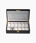 Klockförvaringslåda för 12st klockor i trä