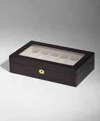 Klockförvaringslåda för 12st klockor i trä